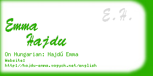 emma hajdu business card